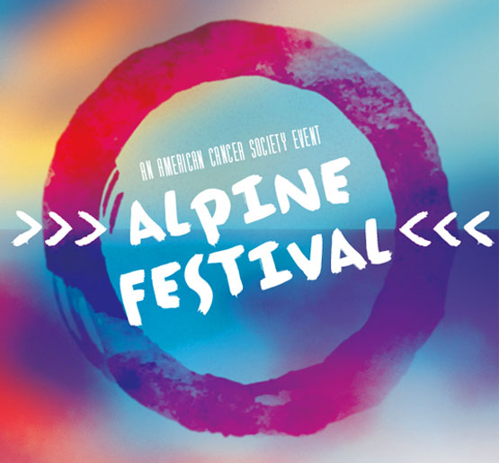 American Cancer Society event branding by Annatto Alpine Festival