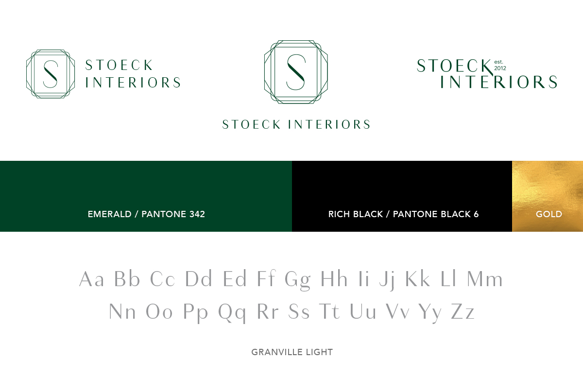 Annatto - Stoeck Interiors Brand Identity Logo Design, Brand Colors, Brand Font